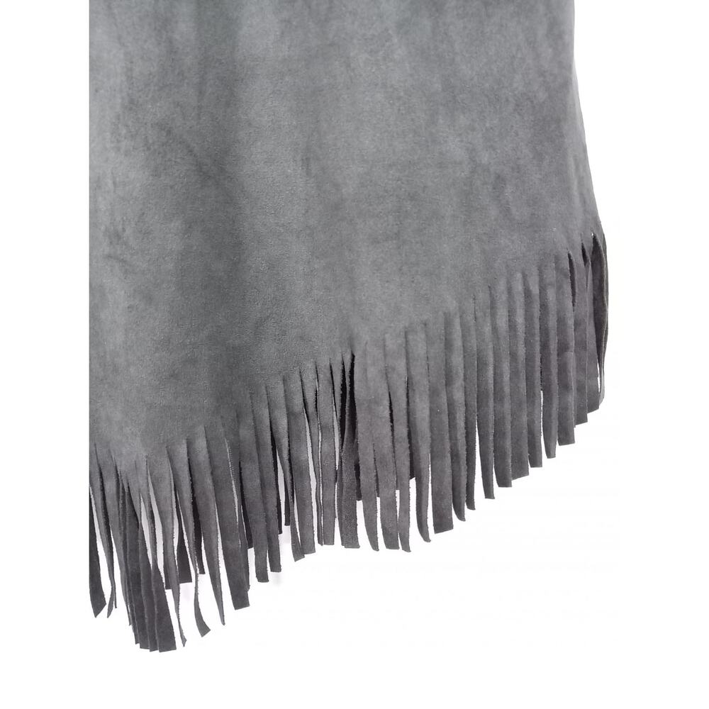 Ya YL19075 Fringe Black Tank Top Solid Knit Sleeveless Women Size M - Picture 3 of 6